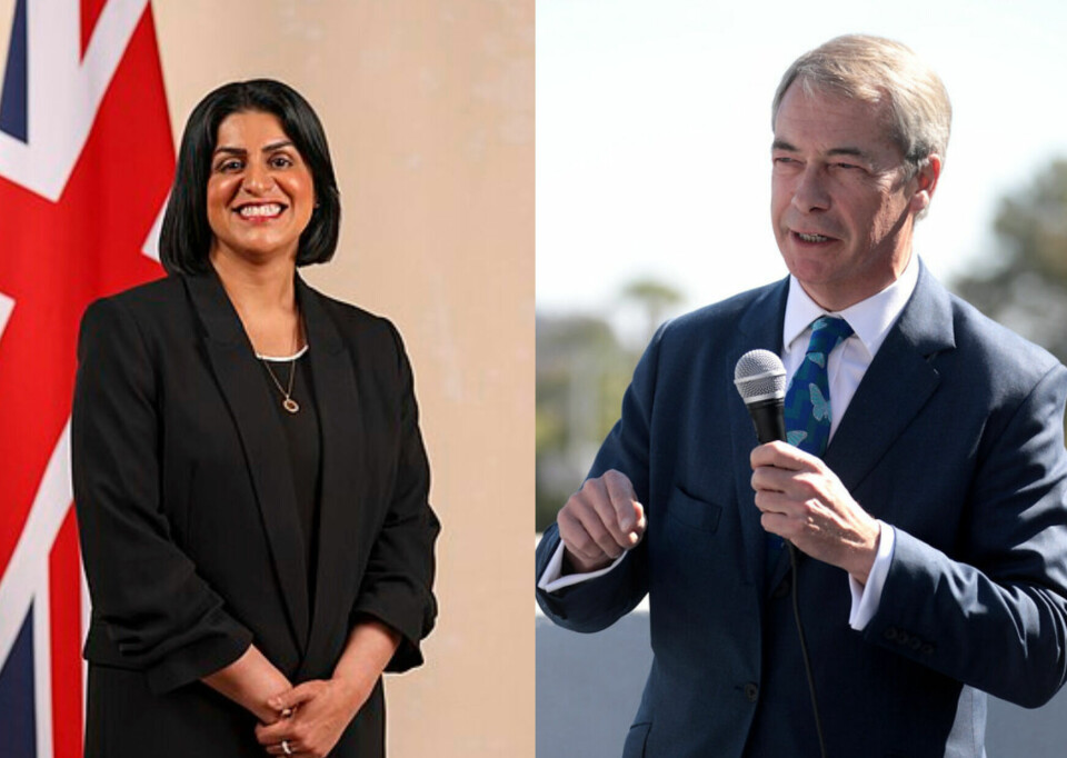 Justice Secretary Shabana Mahmood (left), who proposed the new sentencing reforms, and Reform UK leader Nigel Farage (right).