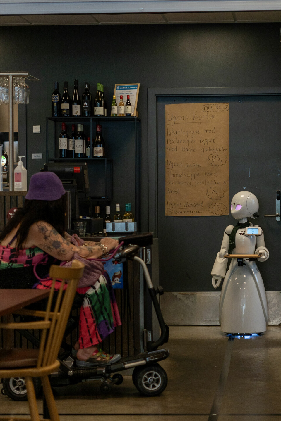 I Øens Madhus møder den ældre generation japanske robotter.