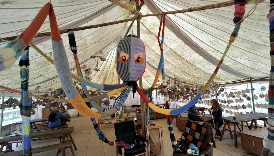 Blæksprutten Sprutterut er inspireret af 70’ernes hønsestrik.