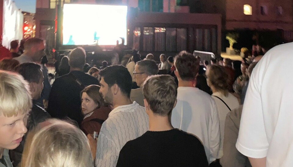 Storskærmsarrangementet på Ofelia Plads.