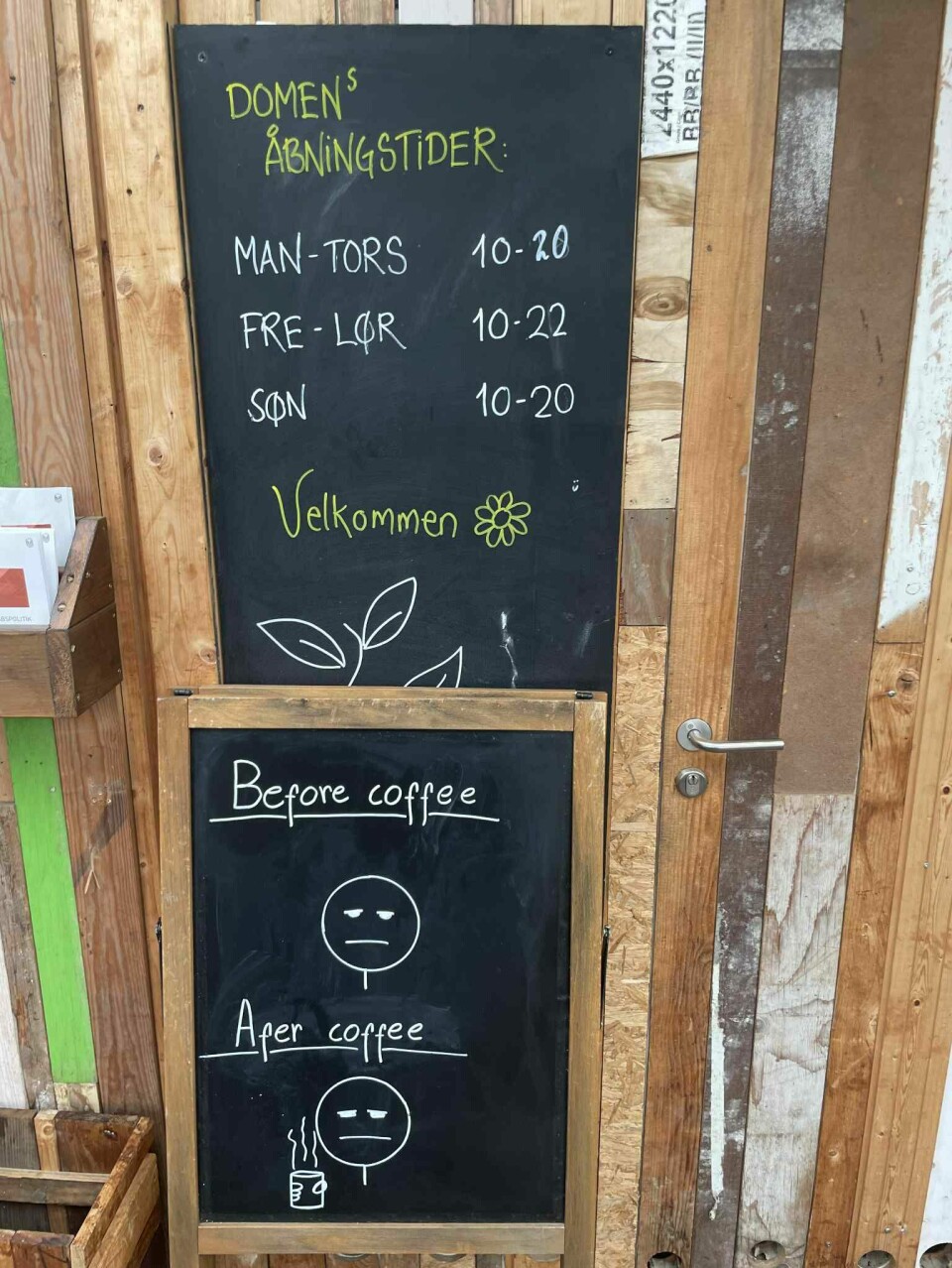 Åbningstider i domen
