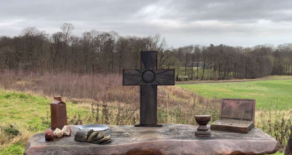 I Folkeskoven i Sneptrup bruger man naturen som et kirkeligt rum.