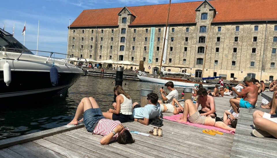 Copenhageners enjoying the sun