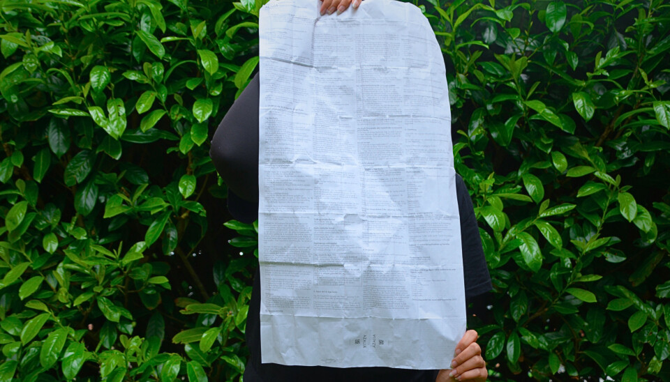 På indlægssedlen til hormonel prævention kan man læse om de mulige bivirkninger, blandt andet depression.