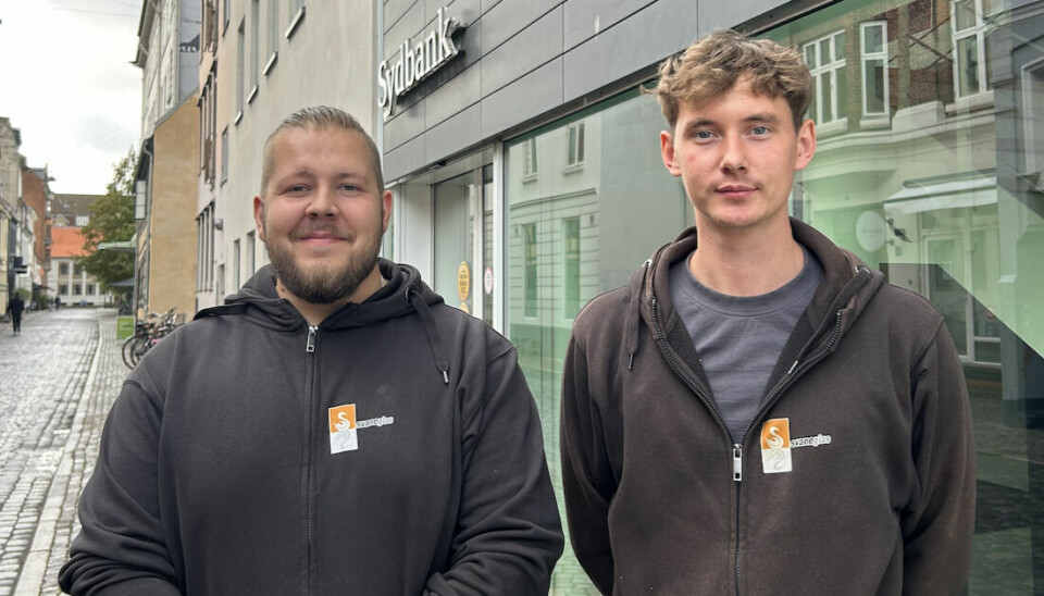 Alexander Skovsgaard og Mads Averhoff arbejder begge to som glarmestre
