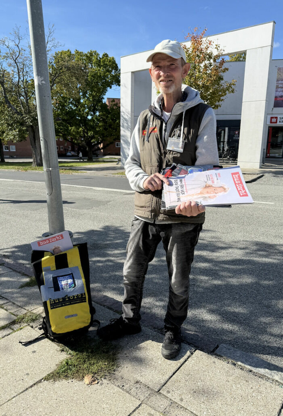 Joakim står på sit sædvanlige spot bagved Storcenter Nord