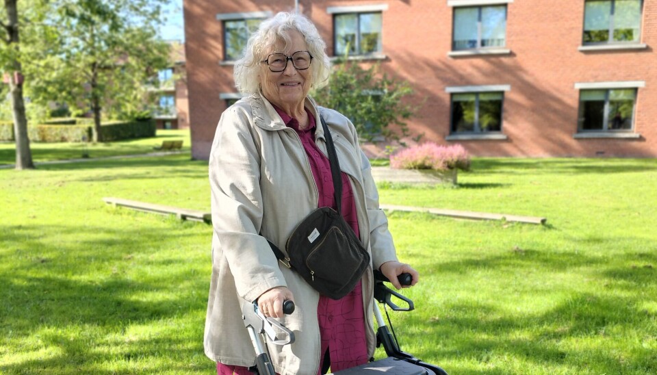 Anna Margrethe Nicolaisen på hjørnet mellem Vikærsvej og Frijsenborgvej i Risskov.