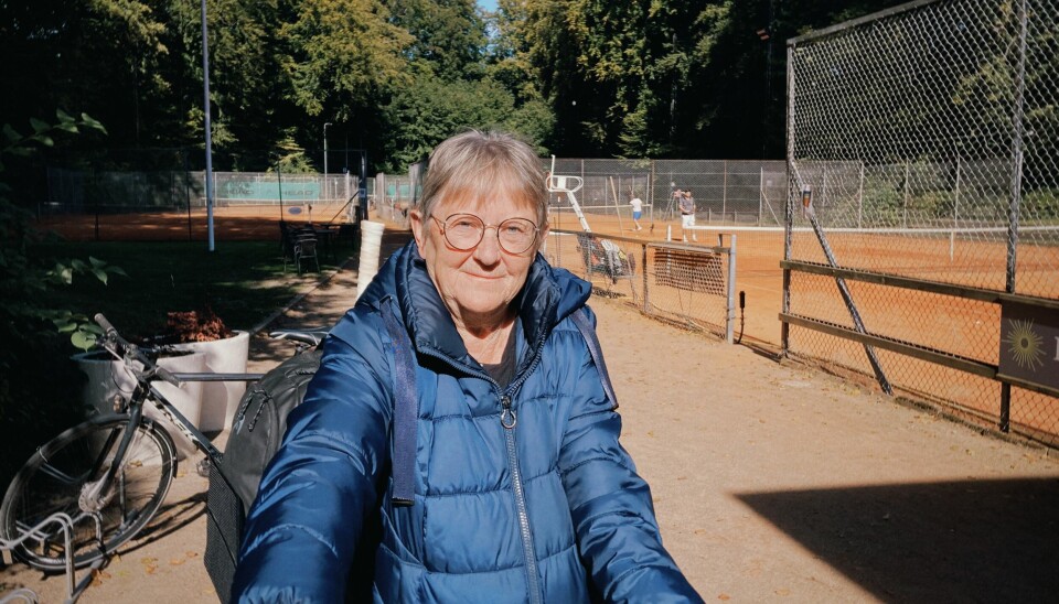 Helen Lykke Møller ved tennisbanerne Aarhus Lawn Tennis Selskab