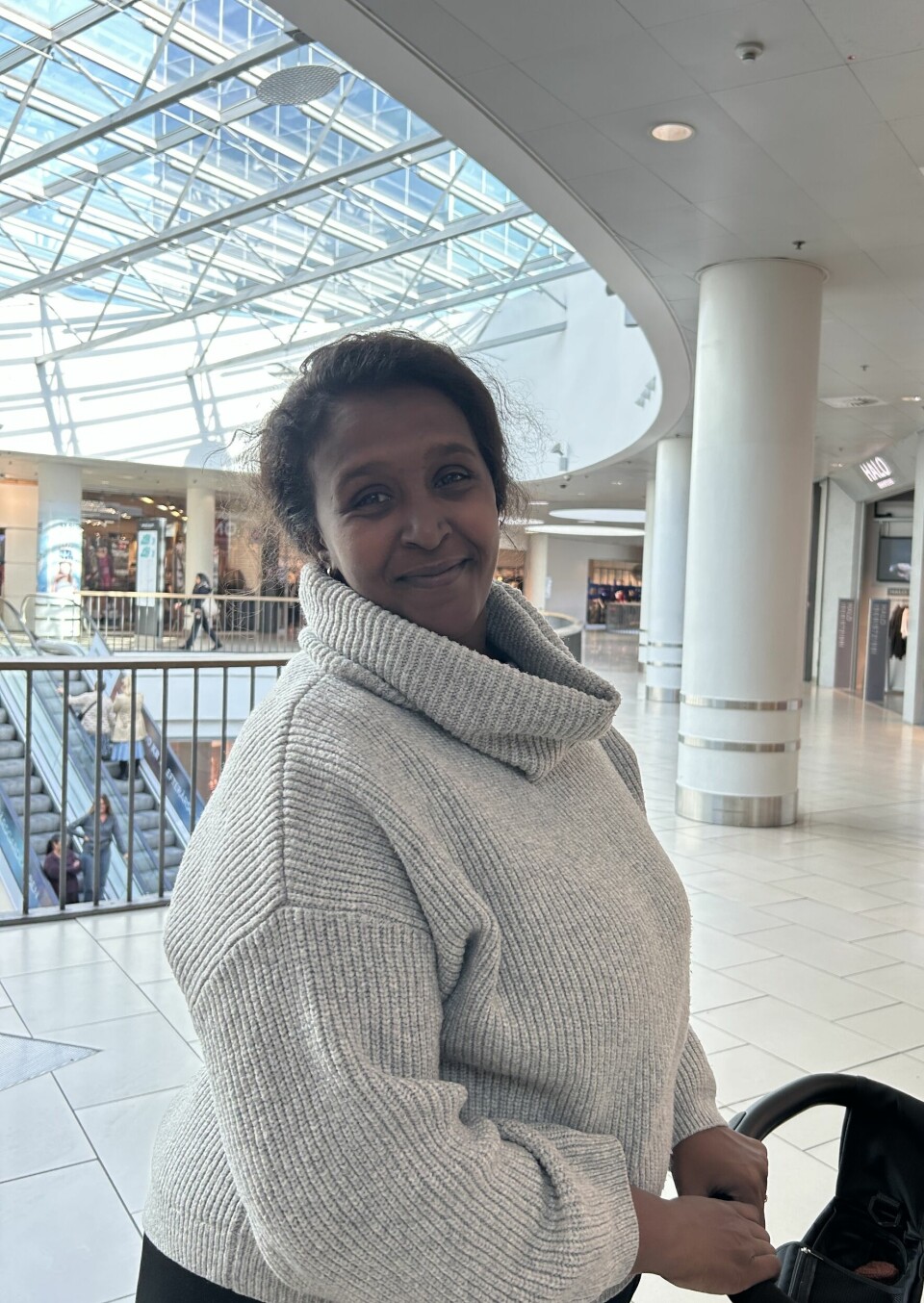 Her ses Aisha Kidholm i Bruuns Galleri i Aarhus.
