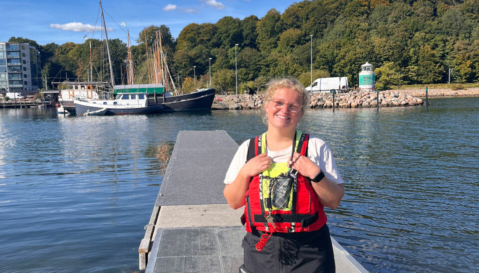 Aarhus Havn danner rammen for 'Den Blå Skole', hvor Helena slår sine folder.