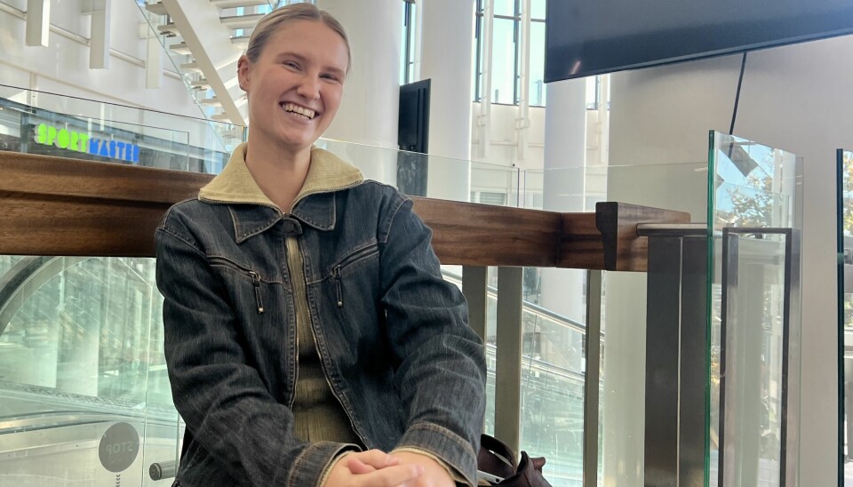 Maja Korsgaard Sørensen i Storcenter Nord, inden hendes vagt i MO'RICE
