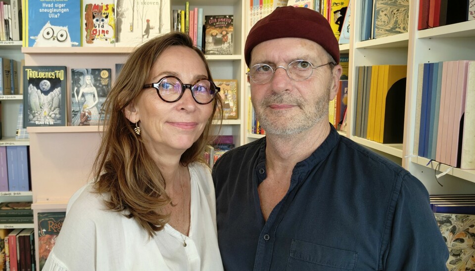 Anna Johansen and Claes Benthien own the BRØG Litteraturbar in Copenhagen