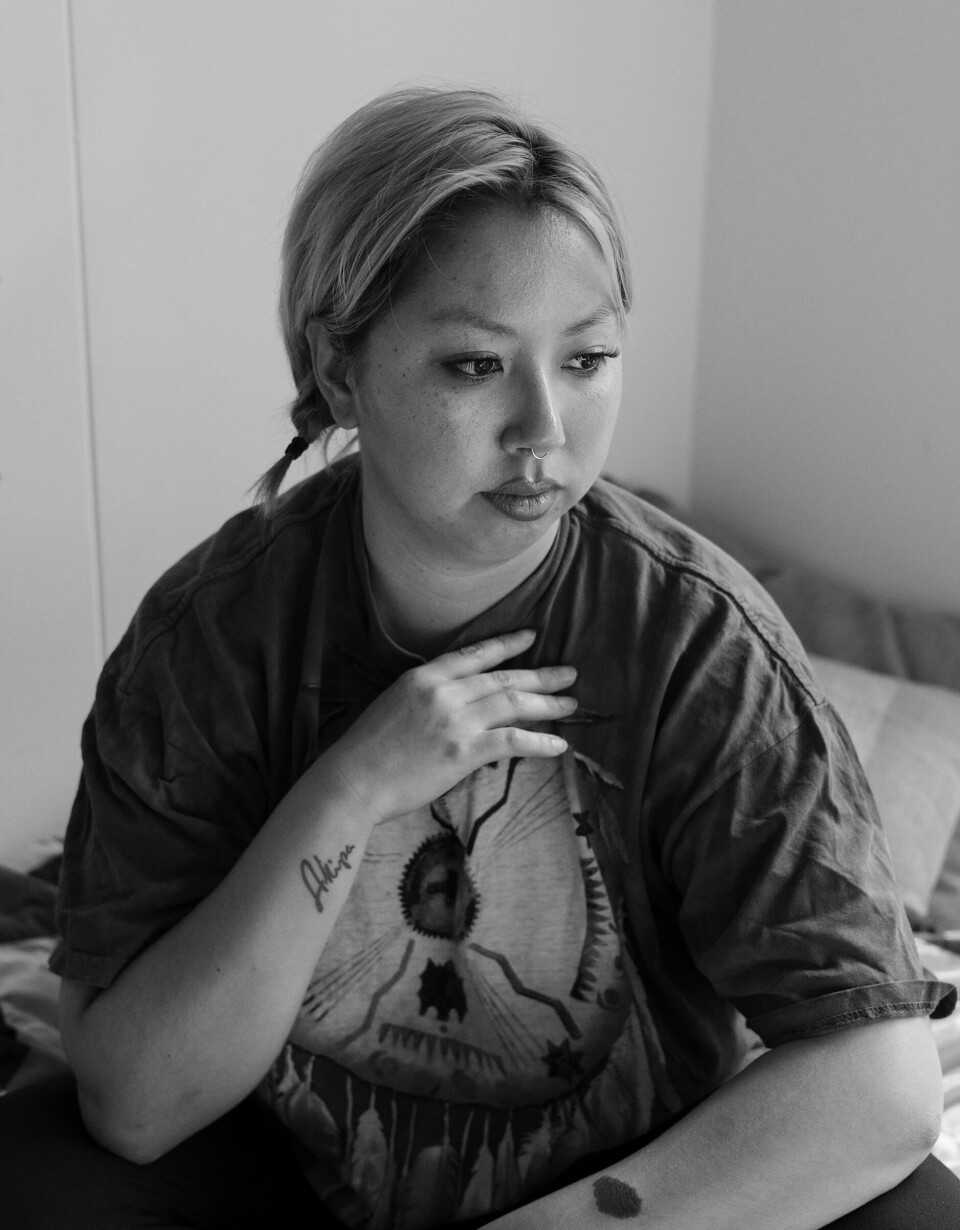 Together A portrait of a woman, looking to her left.