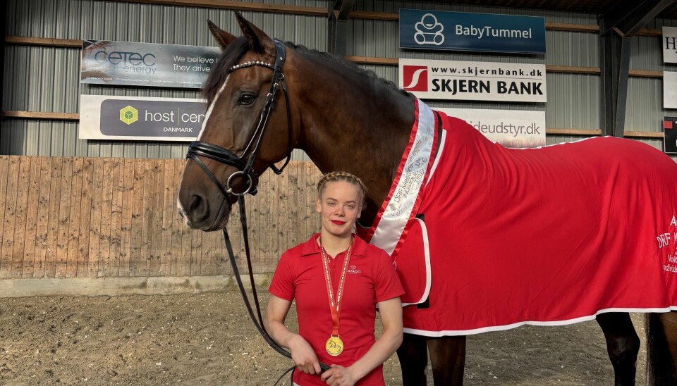 Josephine Nielsen med hesten Sultan EG.