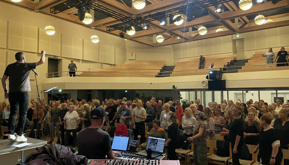 Aarhus Gospel Singers afholder deres ugentlige tirsdagsøver.
