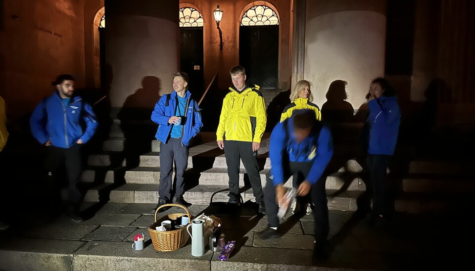 Pause på Nytorv.