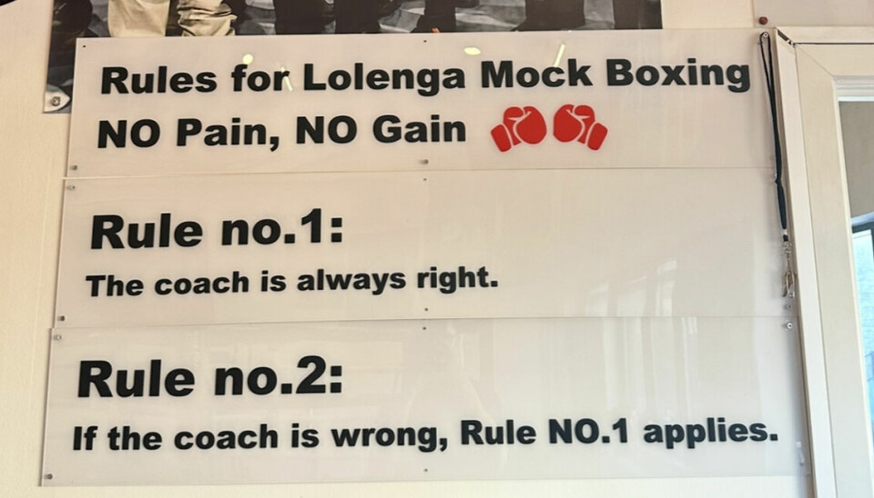 Reglerne er meget simple ved Lolenga Mock Boxing.