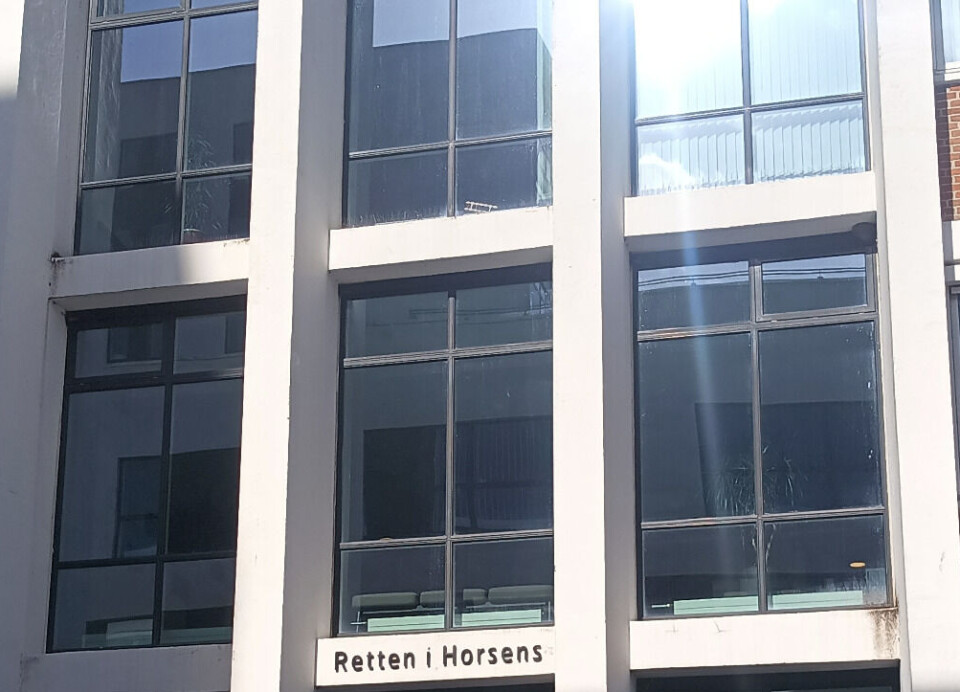 Billede forinden retssagen i Horsens byret torsdag formiddag d. 19/9