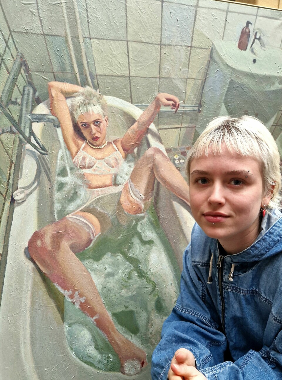 Når betydningen smutter fra hende, og universet bliver uendeligt, griber Sille Milo en pensel og maler sig selv.