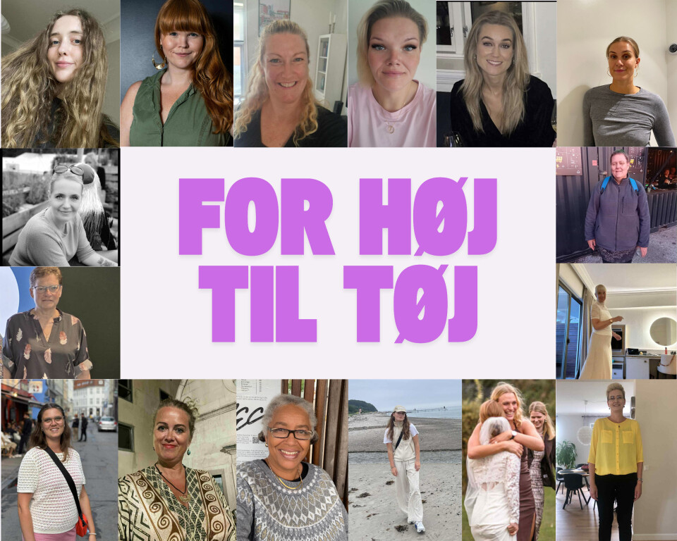 'For høj til tøj' bygger på erfaringer og perspektiver fra høje kvinder. Her kan du se nogle af dem, som har birdraget til projektet.