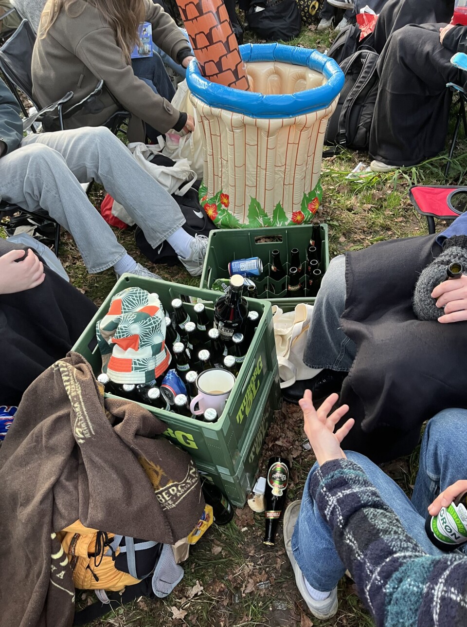 De vante deltageres medbragte alkohol.