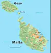 Map of Malta Archipelago