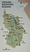 Map of the Urdaibai Biosphere Reserve.