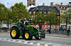 More than 100 tractors drove through the streets of Copenhagen with messages such as: No Farmers, No Food, No Future.