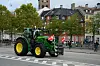 More than 100 tractors drove through the streets of Copenhagen with messages such as: No Farmers, No Food, No Future.